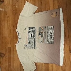 Mens Disney Star Wars Beige 45th Anniversary tshirt sz XXL